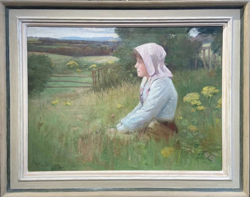 David Forrester Wilson - Summer Haze, oil on canvas, late 19th / early 20th century - Darnley Fine Art
