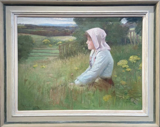 David Forrester Wilson - Summer Haze, oil on canvas, late 19th / early 20th century - Darnley Fine Art