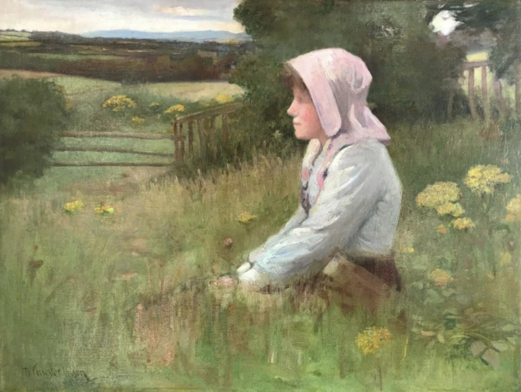 David Forrester Wilson - Summer Haze, oil on canvas, late 19th / early 20th century - Darnley Fine Art