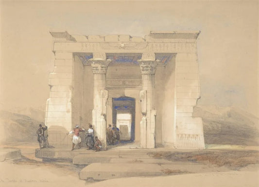 David Roberts - Temple of Dandour, Nubia, lithograph, 19th century - Darnley Fine Art