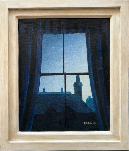 European School - The Window, oil on canvas, 20th century - Darnley Fine Art