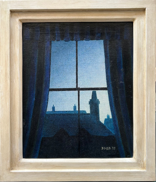 European School - The Window, oil on canvas, 20th century - Darnley Fine Art