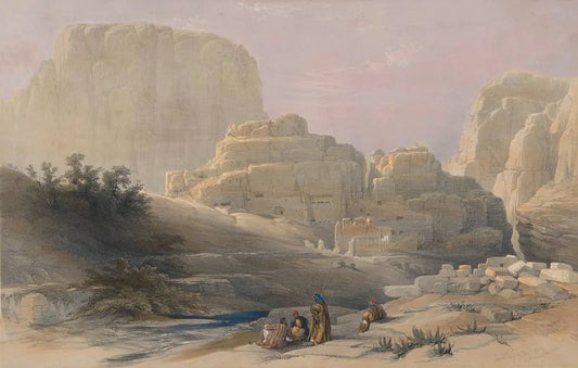 David Roberts - The Acropolis at the lower end of the valley, lithograph, 19th century - Darnley Fine Art