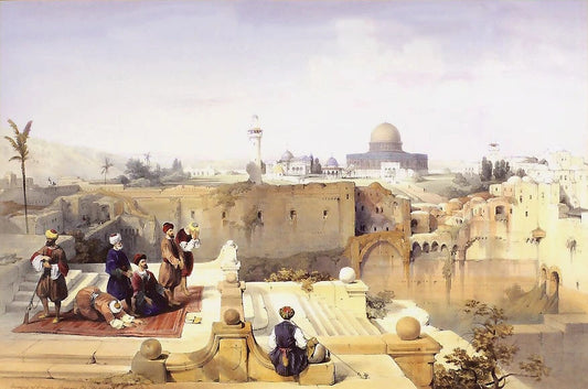 The Dome of the Rock Showing the Site of the Temple