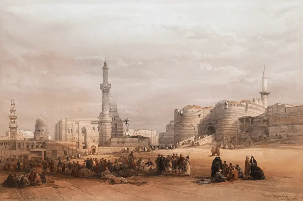 David Roberts - The Entrance to the Citadel of Cairo, lithograph, 19th century - Darnley Fine Art
