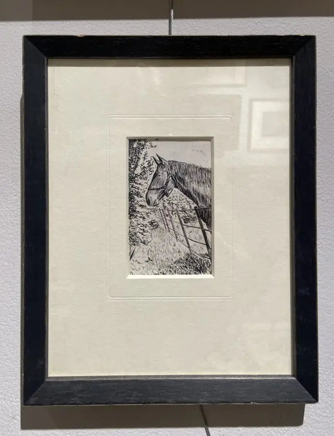 Charles Inder - The Favourite, pen and ink on paper, 20th century - Darnley Fine Art