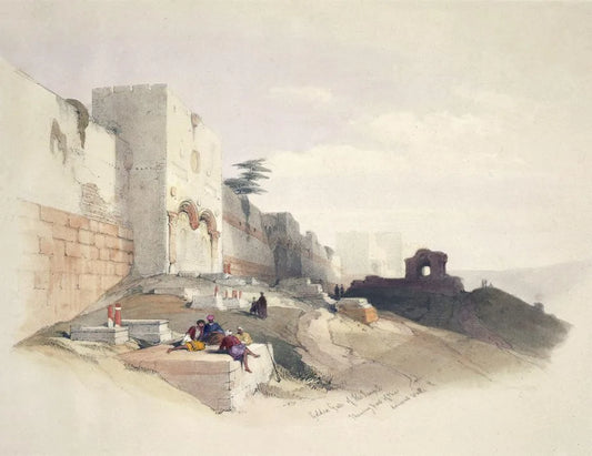 David Roberts - The Golden Gate, Jerusalem, lithograph, 19th century - Darnley Fine Art