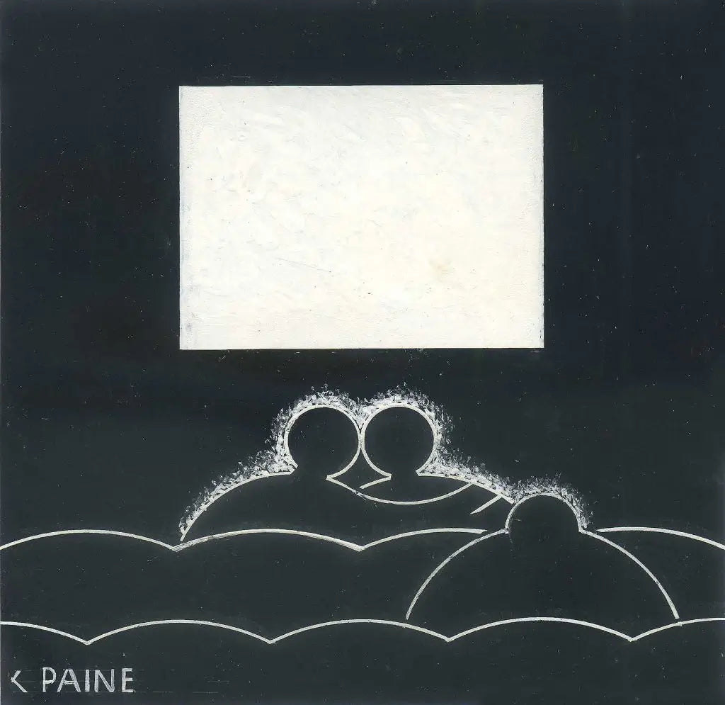 Charles Paine - The New Film, gouache on paper, 20th century - Darnley Fine Art
