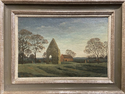 Hugh Griffiths - The Old Ruin, Winchelsea, oil on canvas, mid 20th century - Darnley Fine Art