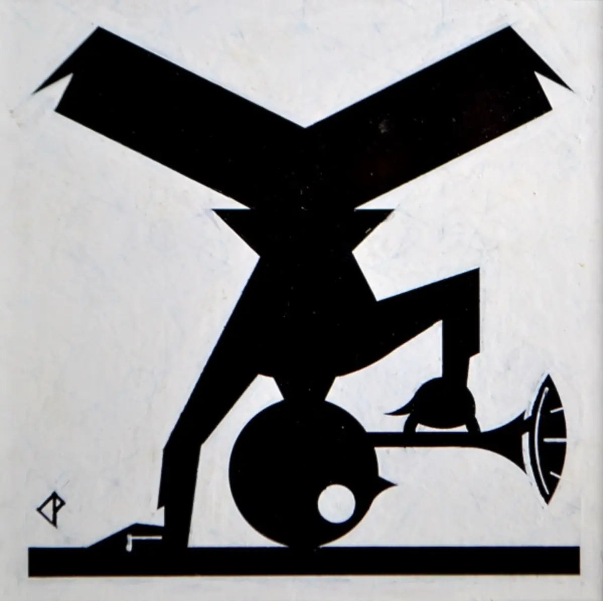 Charles Paine - The Tumbling Trumpeteer, gouache on paper, 20th century - Darnley Fine Art