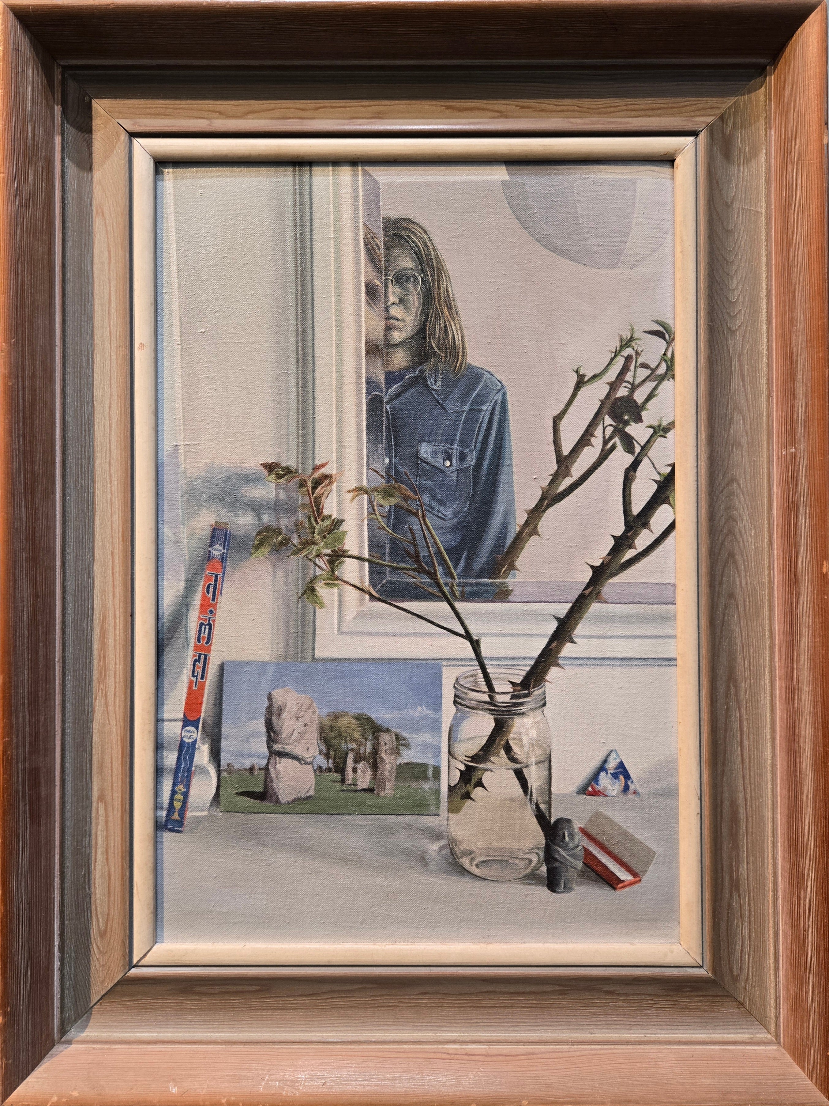 Kevin Charles Burrows - This Side and That, acrylic on canvas, late 20th century - Darnley Fine Art