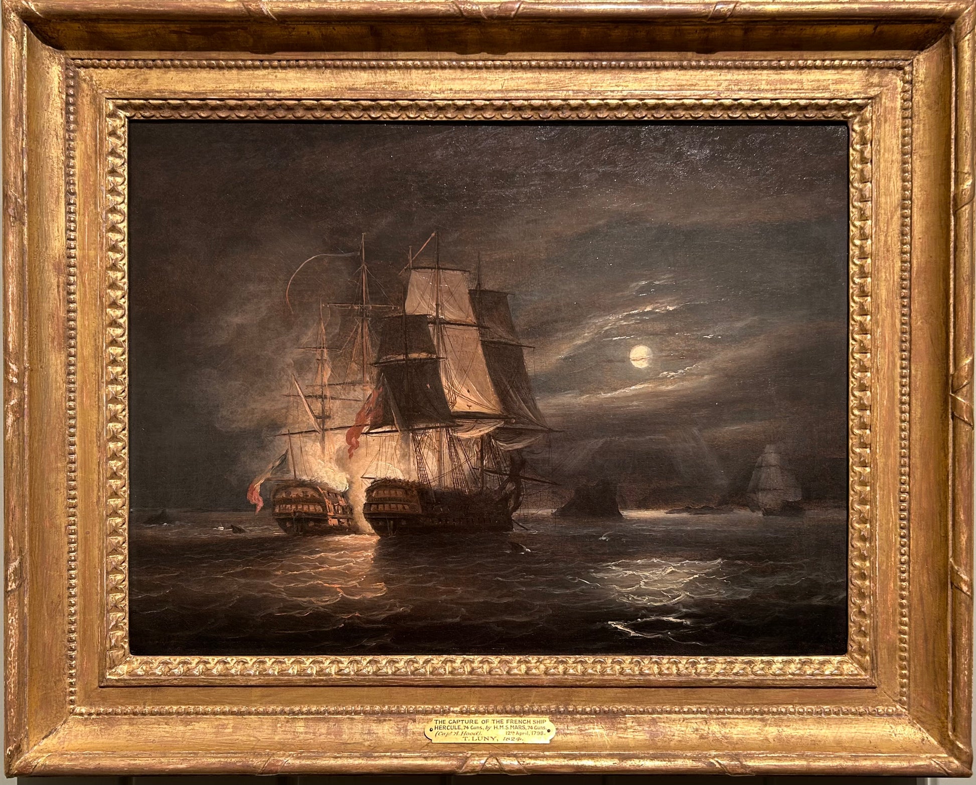 Thomas Luny - The Battle of Raz de Sein, oil on canvas, 19th century - Darnley Fine Art