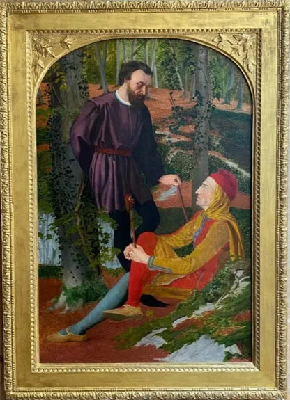 Adolphus M Madot - Touchstone and Corin, oil on canvas, 19th century - Darnley Fine Art