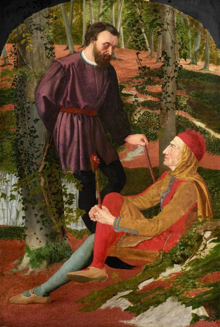 Adolphus M Madot - Touchstone and Corin, oil on canvas, 19th century - Darnley Fine Art