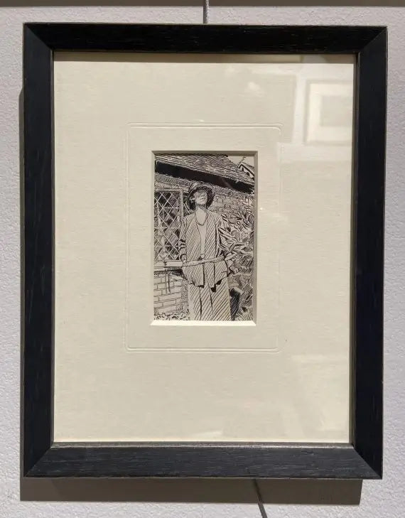 Charles Inder - Under the Gable, pen and ink on paper, 20th century - Darnley Fine Art