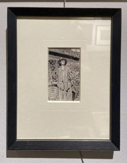 Charles Inder - Under the Gable, pen and ink on paper, 20th century - Darnley Fine Art