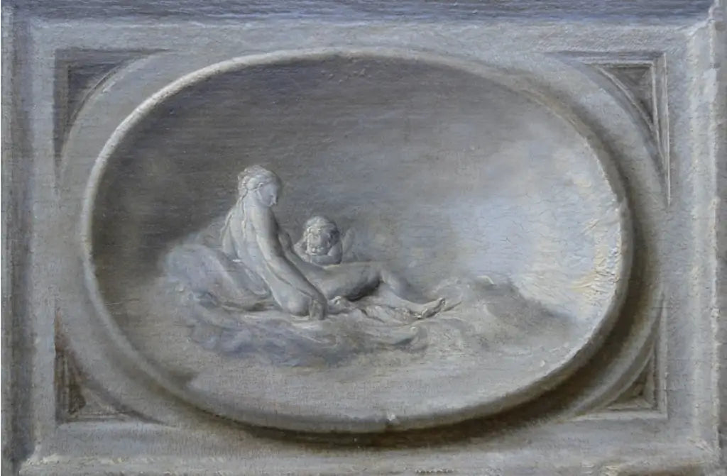 Follower of Jacob de Wit - Venus and Cupid, oil on panel, 18th century - Darnley Fine Art