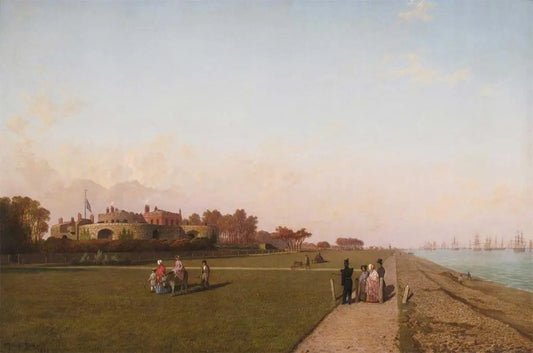 Henry Pether - Walmer Castle, oil on canvas, 19th century - Darnley Fine Art