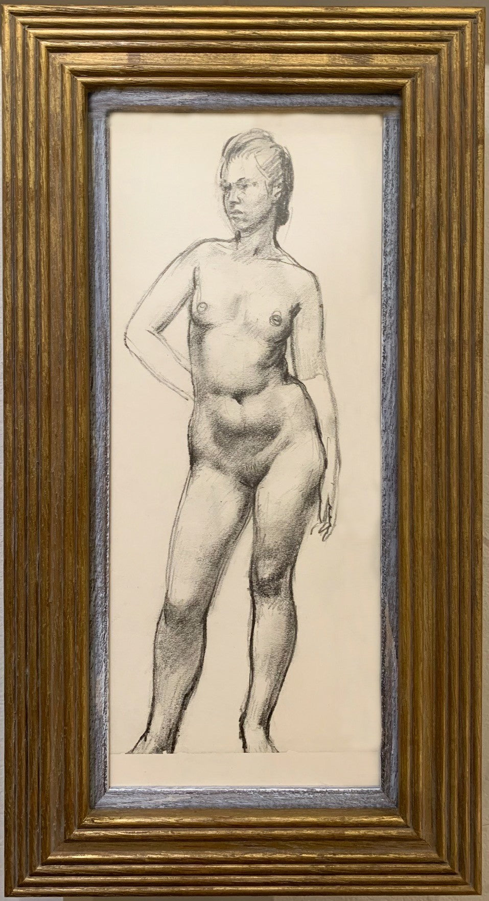 William Dring - Nude Study, pencil on paper, 20th century - Darnley Fine Art