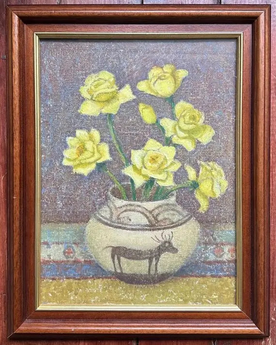 Yellow Roses in Hopi Pot